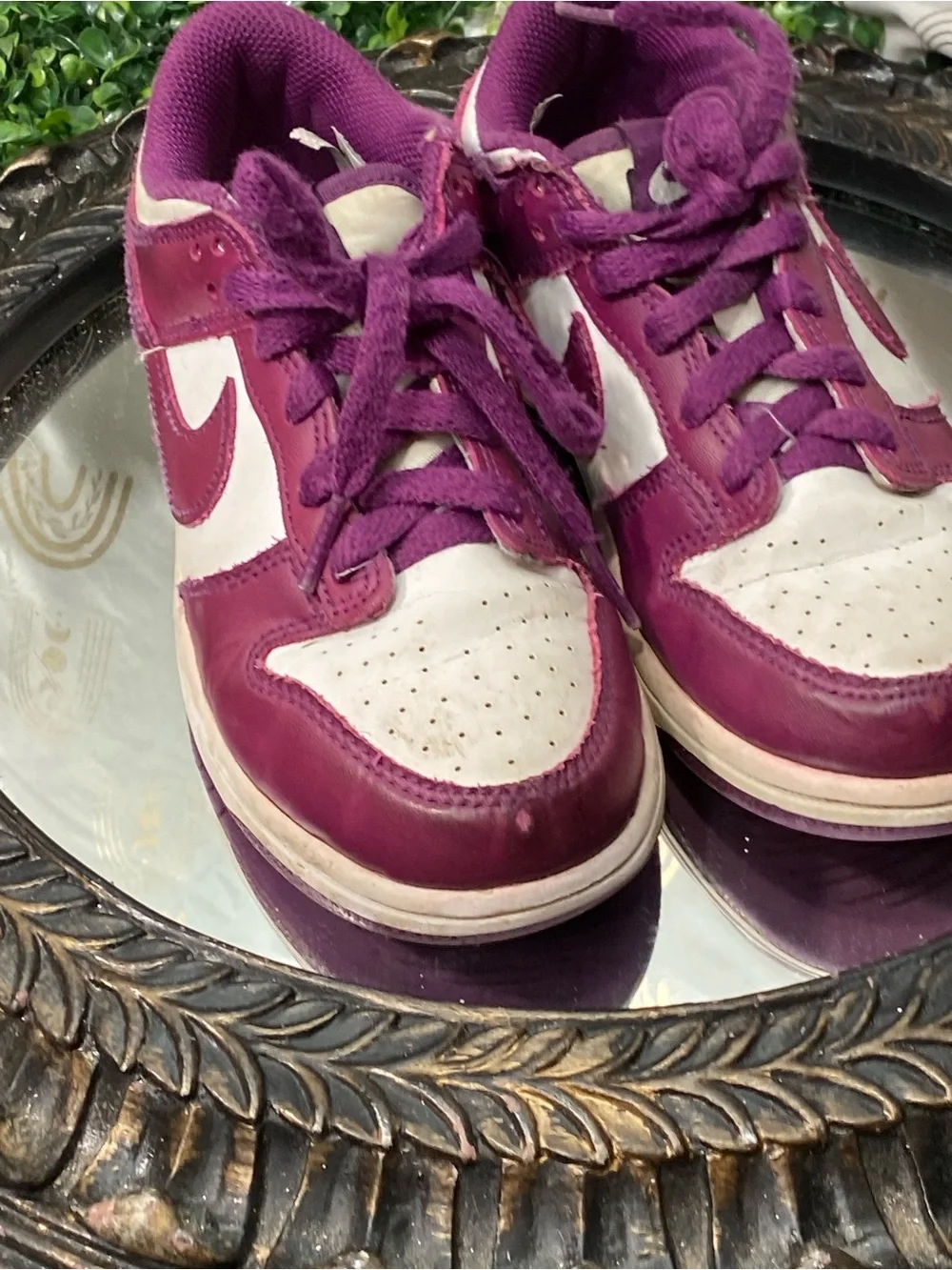 Nike Women’s Low-Top Sneakers — Purple & White